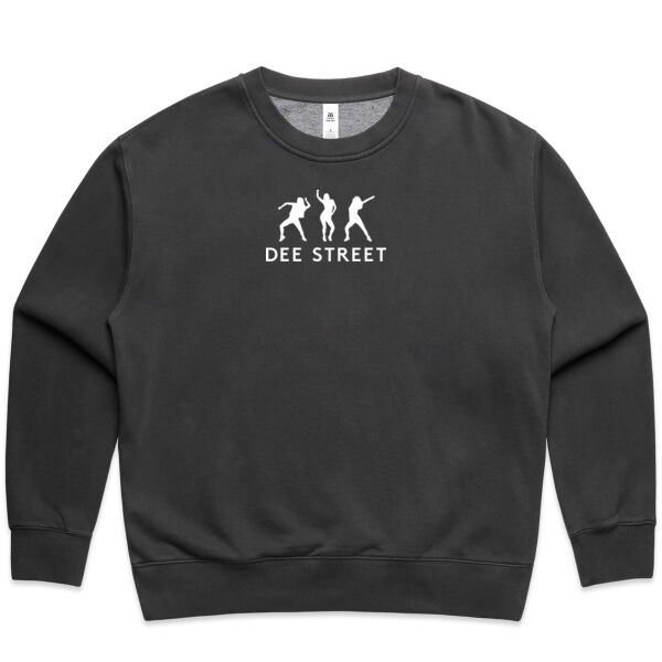 AS Colour Women's Faded Relax Crew - Faded Black Thumbnail
